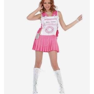 Women's Sexy Ipod Upod Y2K Retro Halloween Costume Complete Set Pink Medium
